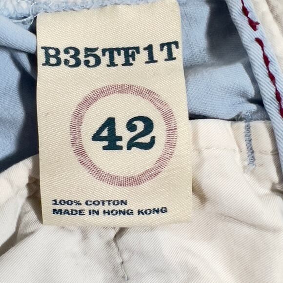 Indigo Palms Chinos Men's W42 Vintage Made in Hong Kong B35TF1T 100% Cotton Blue - Picture 4 of 13